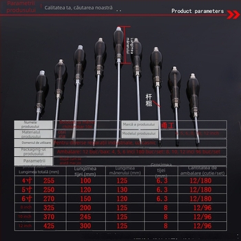 Yonggong 106 șurubelniță, oțel crom-vanadiu, izolat, magnetic, greutate 0.15–0.24 kg