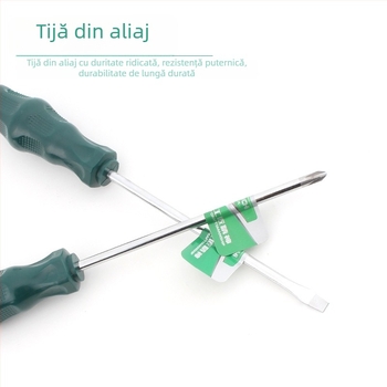 TOTCHI set șurubelnițe magnetice, cap plat și cruce, duritate înaltă, rezistente la ulei, oțel crom-vanadiu, uz casnic, diverse dimensiuni