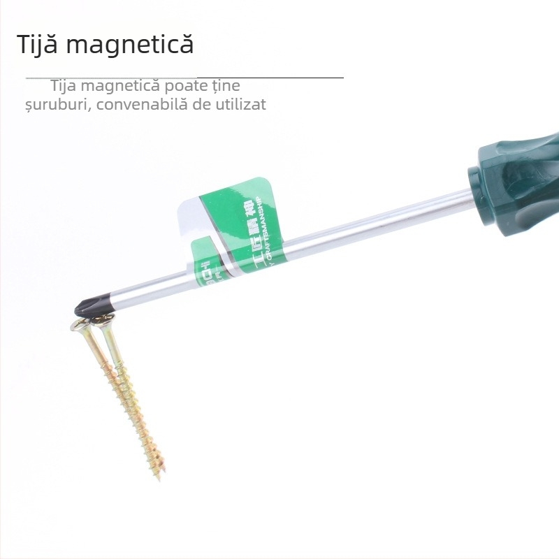 TOTCHI set șurubelnițe magnetice, cap plat și cruce, duritate înaltă, rezistente la ulei, oțel crom-vanadiu, uz casnic, diverse dimensiuni