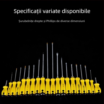 Set de șurubelnițe Fusong – izolate, magnetice, oțel crom-vanadiu Cr_V, vârf cu cap plat