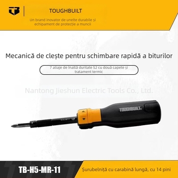 TOUGHBUILT MR-11 set de șurubelnițe cu capete duble, biți din oțel aliat S2