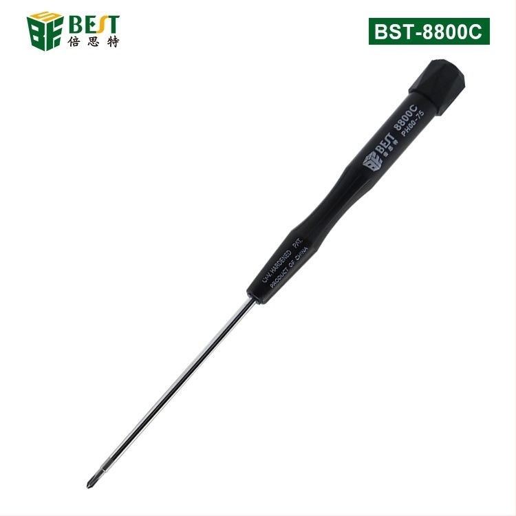 Best 8800C-75 șurubelniță cu capete încrucișate și plate pentru reparații și demontaj laptopuri, magnetizată, oțel crom-vanadiu, mâner ABS