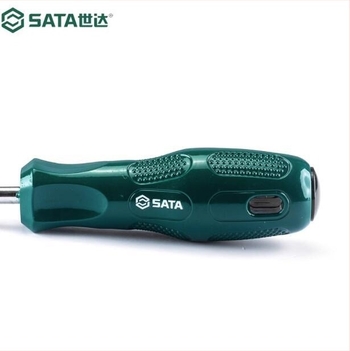 Șurubelniță cu cap plat Sata/Shida, magnetizată și izolată, din oțel CR-MO, model 62202