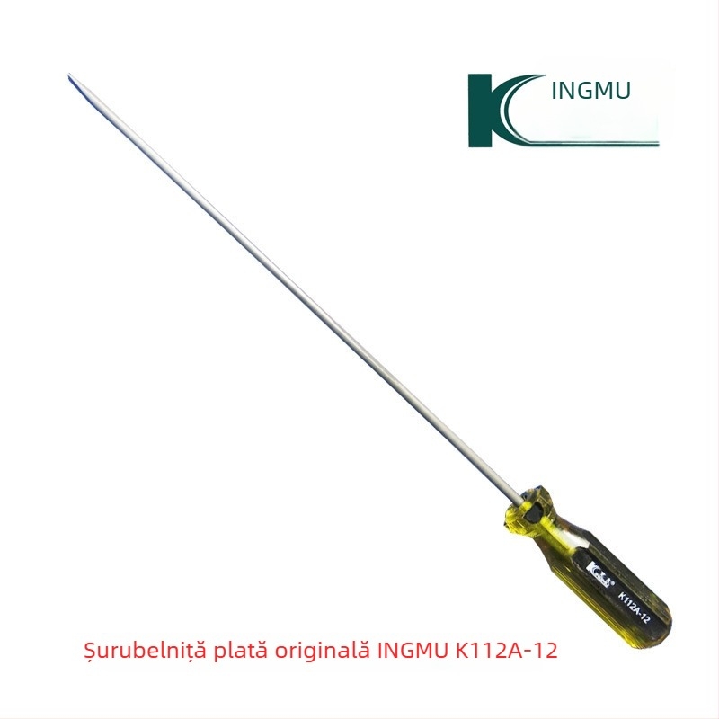Kyomu K112A șurubelniță de reparații, cap plat, izolată și magnetică, oțel crom-vanadiu, mâner din rășină