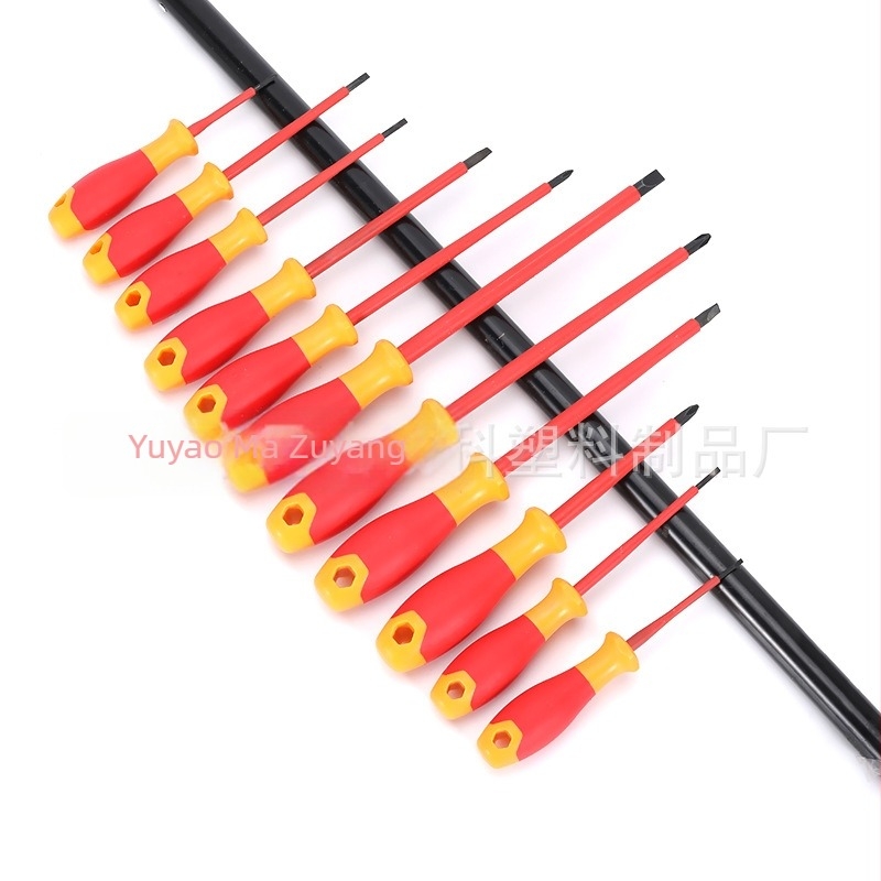 Set de șurubelnițe izolate VDE – Philips și șurubelniță cu cap plat, vârfuri magnetice, oțel S2