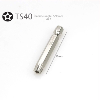 Set Torx cu 7 piese, cuplaj de 1/4 inch, magnetic, oțel S2, Katar/Qida