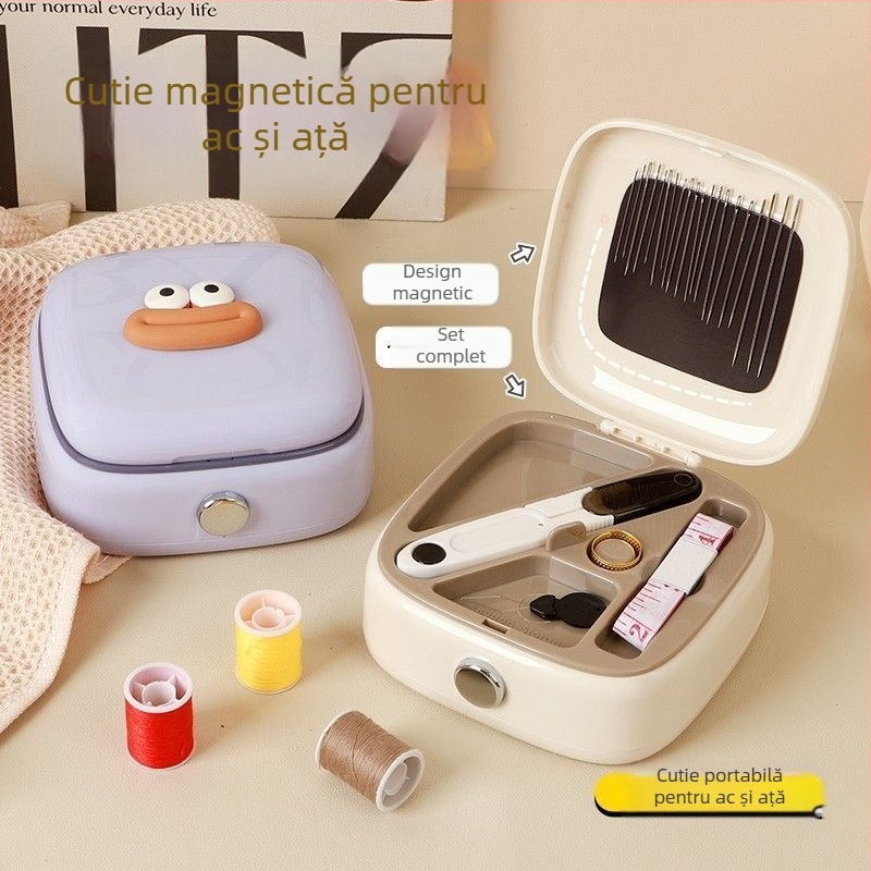 Cutie portabilă pentru ace, ABS, cutie de 120 de bucăți, Seria Cute, Stil: INS minimalist/European/Japonez