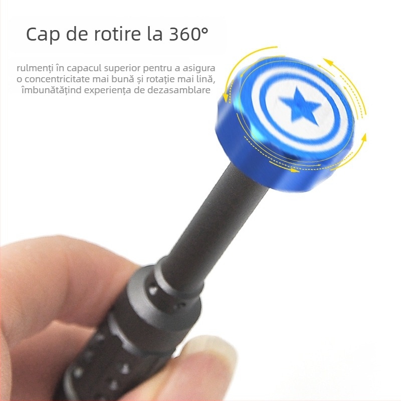 Set de șurubelnițe pentru reparatii electronice cu biti Cr-V, nemagnetice, potrivit pentru telefoane mobile și laptopuri