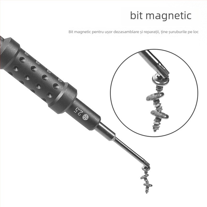 Set de șurubelnițe pentru reparatii electronice cu biti Cr-V, nemagnetice, potrivit pentru telefoane mobile și laptopuri