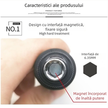 Șurubelniță cu ratchet, cheie Allen, mișcare înainte/înapoi, mâner în formă de T, 1 piesă, oțel 45#