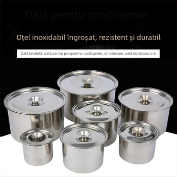 Cutie pentru condimente din oțel inoxidabil cu cupă de aromă adâncită și îngroșată, set de condimente pentru hoteluri