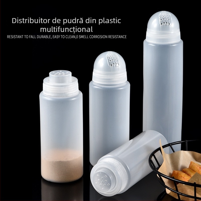 Bai Meidi recipient din plastic pentru condimente – pentru pulberi solide, origine Chaozhou, stil modern