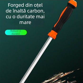 Șurubelniță cu cap plat, oțel carbon, mâner TPR, fără izolație, ne-magnetic, greutate 1, tip cap șurub: plat