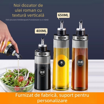 Recipient de ulei din sticlă, stil modern minimalist, fără funcții suplimentare (Sticlă; Stil modern minimalist; Fără funcții suplimentare; Produs de calitate superioară)