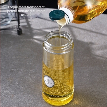 Recipient de ulei din sticlă, stil modern minimalist, fără funcții suplimentare (Sticlă; Stil modern minimalist; Fără funcții suplimentare; Produs de calitate superioară)