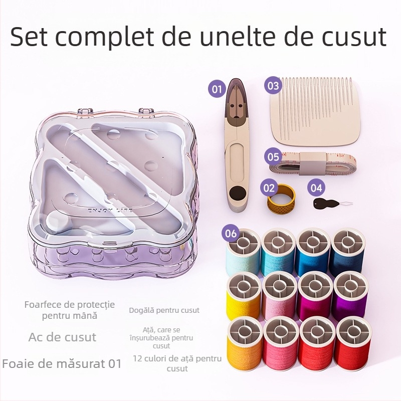 Kit de cusut portabil cu set magnetic de susținere; ambalaj cu 175 de cutii; 228,5 g; posibilitate de personalizare