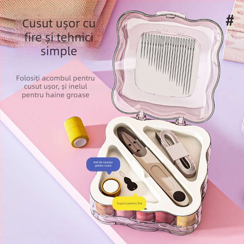 Kit de cusut portabil cu set magnetic de susținere; ambalaj cu 175 de cutii; 228,5 g; posibilitate de personalizare