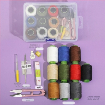 Cutie de cusut – Set complet, ață groasă, calitate înaltă, stil drăguț