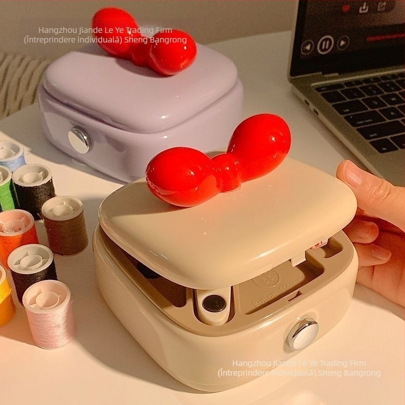 Set cutie de cusut cu unelte pentru cusut manual, portabil, pentru uz casnic, ideal pentru cămine studențești