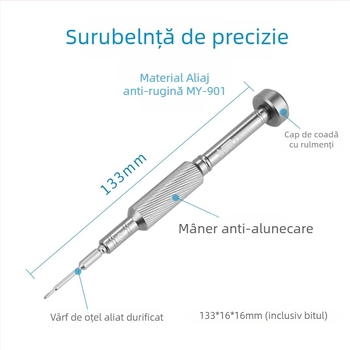 Ant Xin set de 17 șurubelnițe de precizie, oțel S2 pentru unelte, magnetice, neizolate, pentru repararea telefoanelor mobile