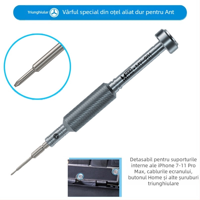 Ant Xin set de 17 șurubelnițe de precizie, oțel S2 pentru unelte, magnetice, neizolate, pentru repararea telefoanelor mobile