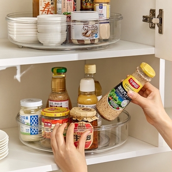 Raft rotativ de bucătărie – depozitare condimente, PET, fără montaj, stil modern minimalist, înalt, personalizabil (Material: PET; Funcție: fără montaj; Stil: modern minimalist; Poziție: înaltă clasă; Personalizabil: Da)