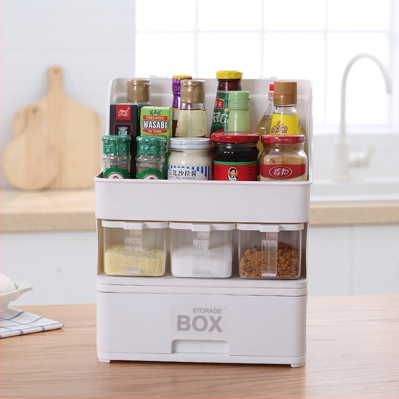 Nothing Set de depozitare bucătărie, capacitate mare — fără montaj, plastic, stil modern simplu, lansat în 2019