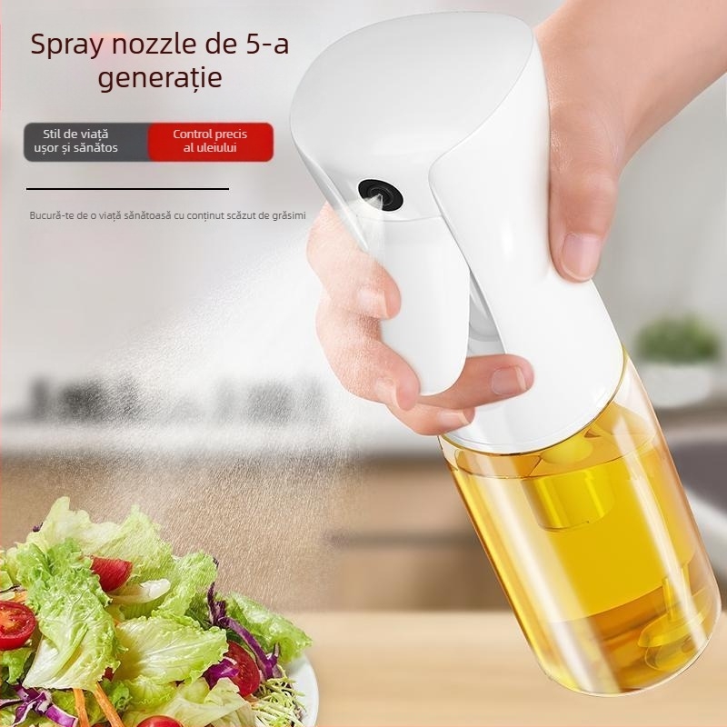 Sticluță de spray pentru ulei din plastic, cu pulverizare prin atomizare, pentru ulei de măsline și uleiuri alimentare, lansare în 2025