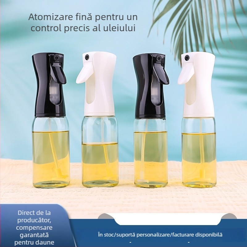 Sticlă cu pulverizator de ulei 220 ml pentru bucătărie