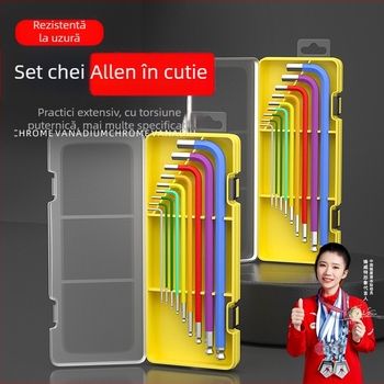 Set chei hexagonale interne, oțel crom-vanadiu Cr_V