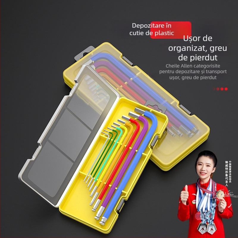 Set chei hexagonale interne, oțel crom-vanadiu Cr_V