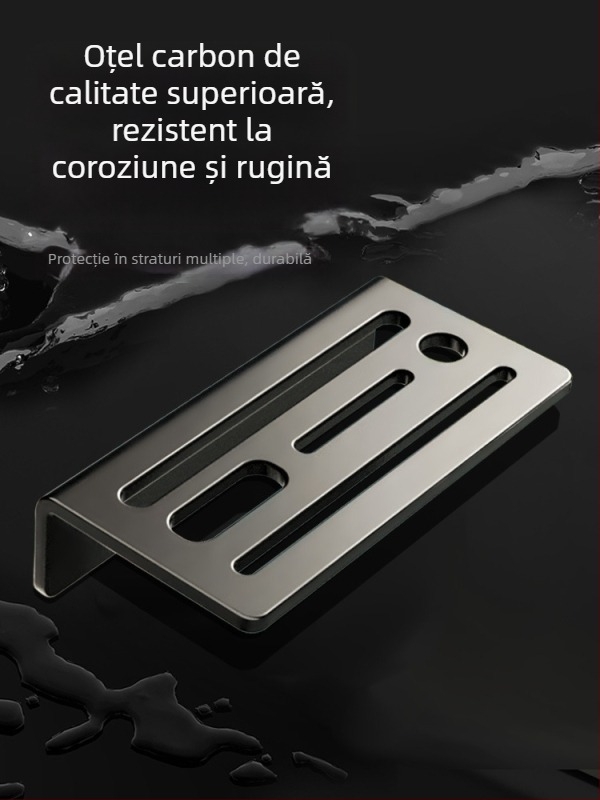 Raft pentru cuțite de bucătărie din oțel carbon, fără montaj, depozitare pe blat, stil etnic