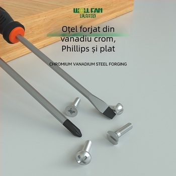 Set șurubelnițe Phillips și șurubelnițe cu cap plat – Calitate industrială, magnetic, izolat, oțel Cr-V crom-vanadiu, mâner cu acoperire adezivă