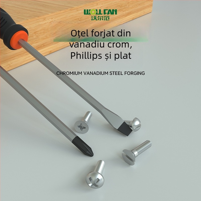 Set șurubelnițe Phillips și șurubelnițe cu cap plat – Calitate industrială, magnetic, izolat, oțel Cr-V crom-vanadiu, mâner cu acoperire adezivă
