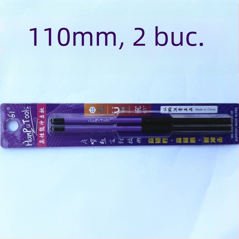 Bit de șurub cu cap încrucișat Nb-S2, unghi 61°, rezistent la impact, magnetic