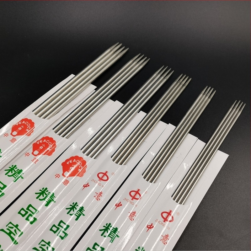 FEIFAN bețe de tricot din oțel inoxidabil, drepte, pentru fir de lână, ideale pentru cardigane