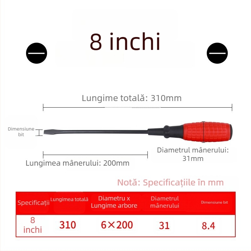 Șurubelniță CHKL cu cap Philips, din oțel de înalt carbon, izolată