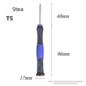Șurubelniță de precizie multifuncțională pentru repararea telefoanelor mobile, din oțel crom-vanadiu CR-V, izolată, magnetică, greutate 0.08
