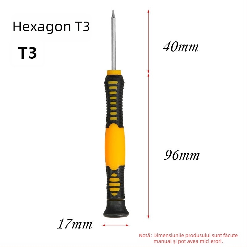 Șurubelniță de precizie multifuncțională pentru repararea telefoanelor mobile, din oțel crom-vanadiu CR-V, izolată, magnetică, greutate 0.08