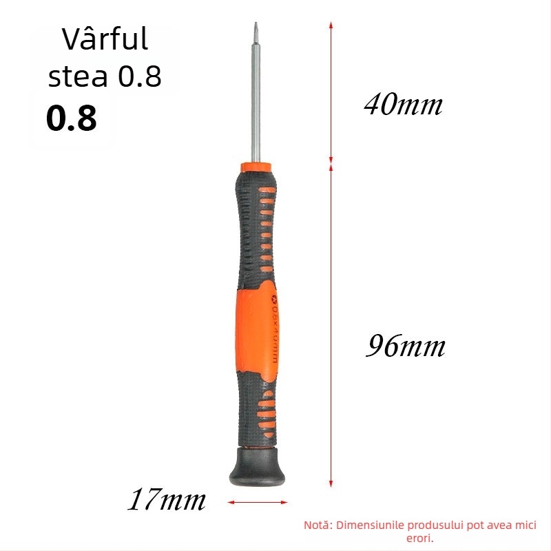Șurubelniță de precizie multifuncțională pentru repararea telefoanelor mobile, din oțel crom-vanadiu CR-V, izolată, magnetică, greutate 0.08