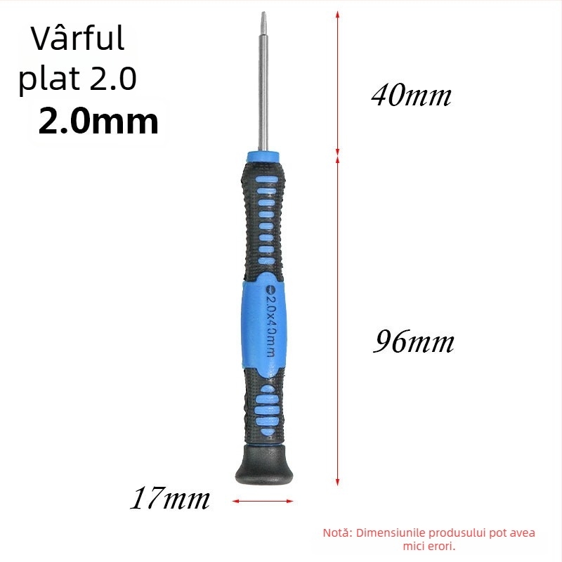 Șurubelniță de precizie multifuncțională pentru repararea telefoanelor mobile, din oțel crom-vanadiu CR-V, izolată, magnetică, greutate 0.08