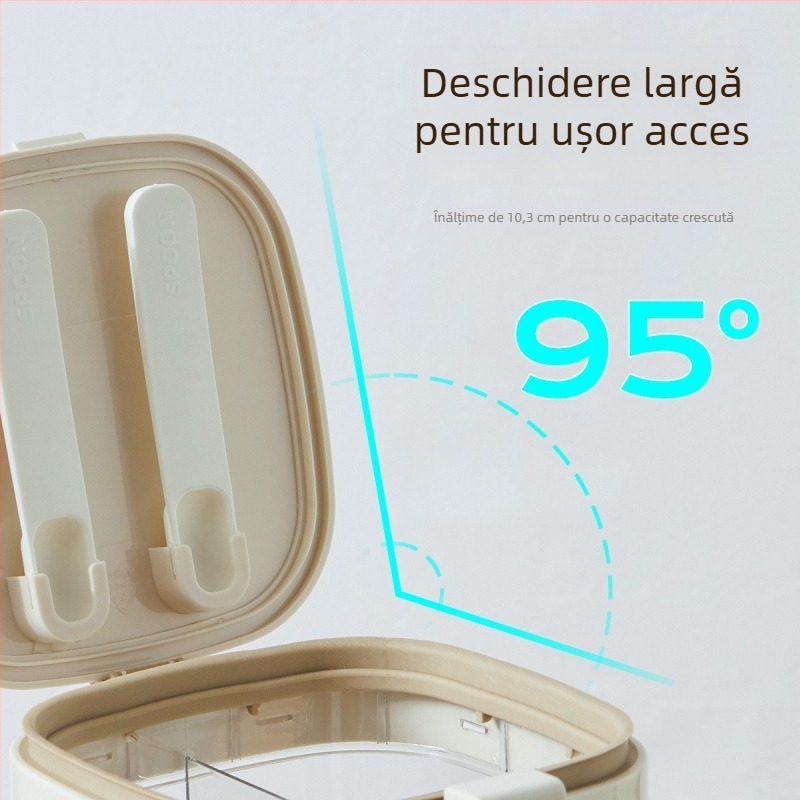 Jianjia cutie sigilată pentru condimente, cu design cu mai multe compartimente, din plastic, pentru condimente solide, lansare în 2025