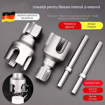 Unealtă de filetare pentru țevi cu filet interior și exterior integrat pentru țevi PPR