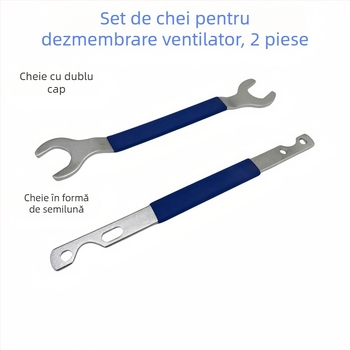 Yongren Precision Engineering Cheie de demontare a ventilatorului, set de 2 piese, mâner detașabil, 0,8 kg