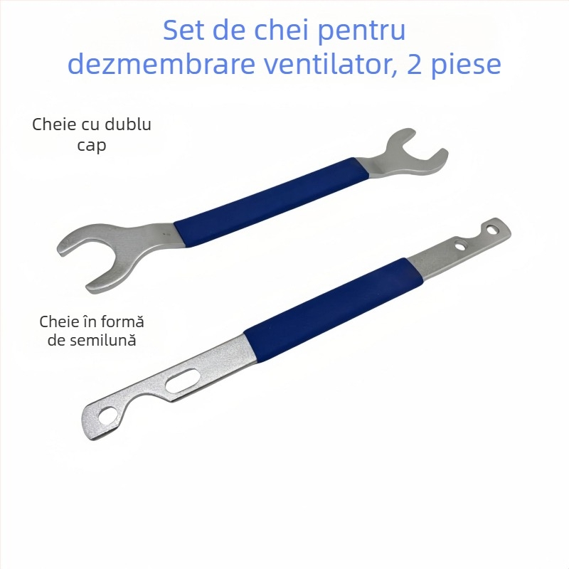 Yongren Precision Engineering Cheie de demontare a ventilatorului, set de 2 piese, mâner detașabil, 0,8 kg