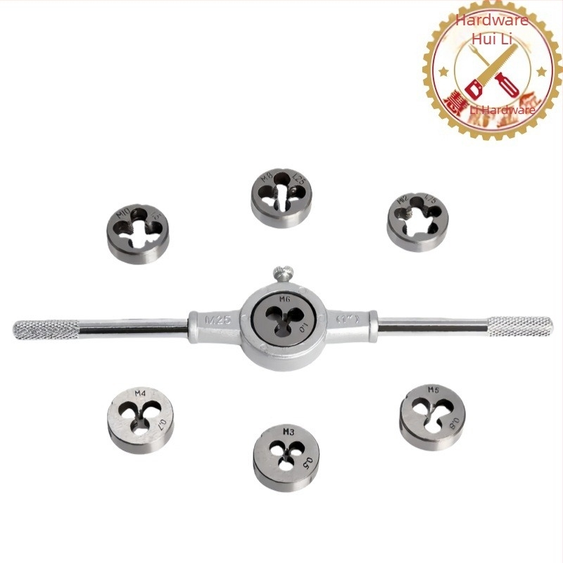 Set de filetare din oțel aliat, 8 piese