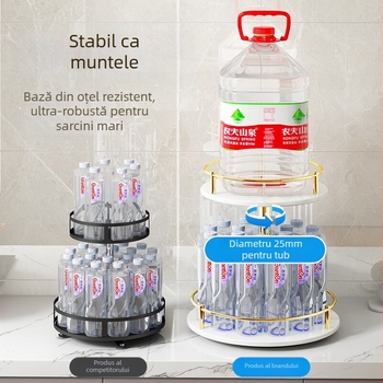 Xinbei Raft rotativ pentru condimente pentru blat de bucătărie, din oțel carbon, pentru ulei, sare, sosuri și oțet