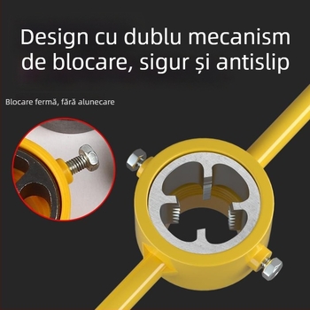 Set de matrițe pentru filetarea țevilor din plastic, pentru uz casnic, set de chei manual PVC