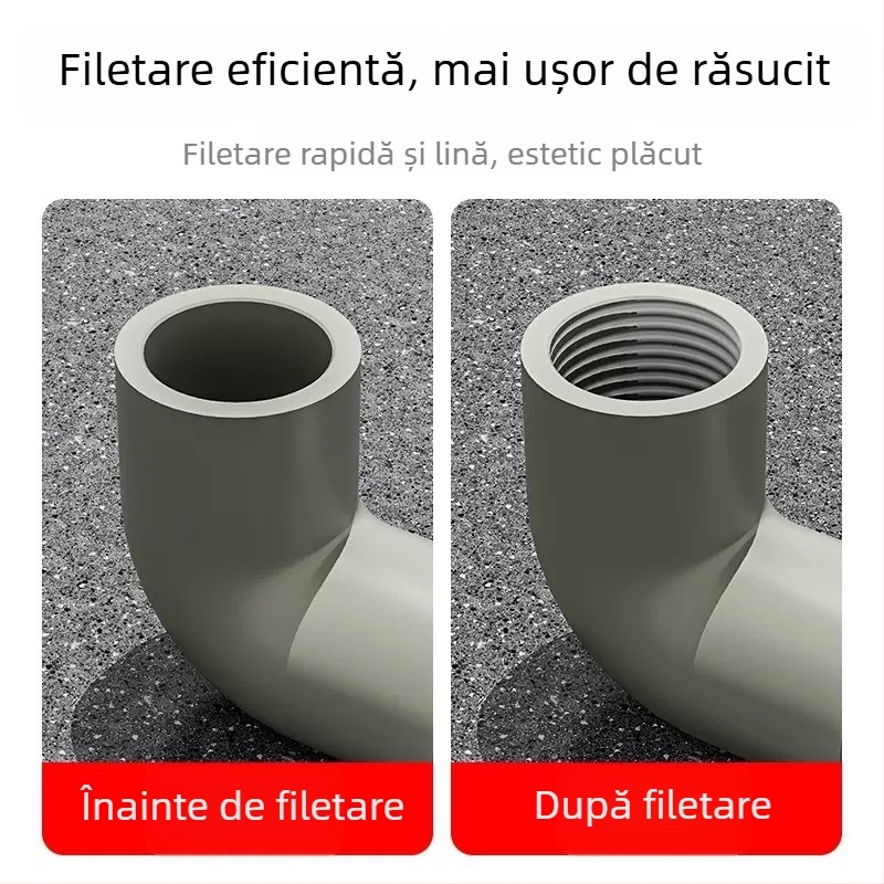 Set de 6 bucăți pentru filetarea țevilor de apă și a țevilor PPR