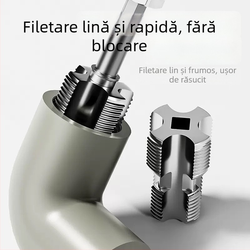 Set de 6 bucăți pentru filetarea țevilor de apă și a țevilor PPR